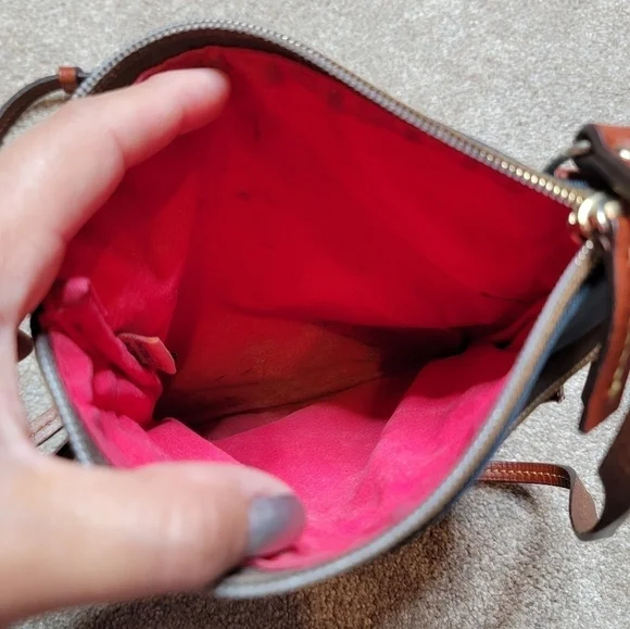 Dooney and Bourke Nylon blue crossbody zipper bag - Picture 9 of 10